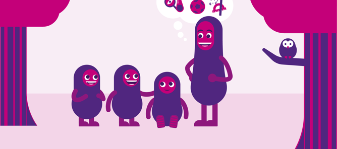 AKS-figurer-i-skogen-rosa